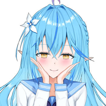 雪花ラミィ小顔ポーズ