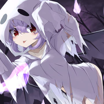 幽霊仮装のレミリア