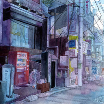 朝の商店街