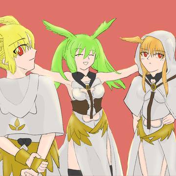 水着ワルキューレたちが槍キューレたちの服を着たら......