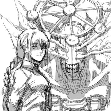 Makima &Mahoraga sketch