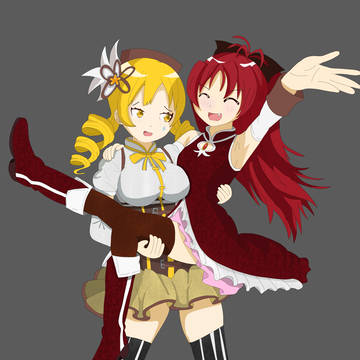 Mami Tomoe & Kyoko Sakura