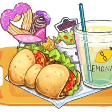 某MadなTown用に描いたごはんの絵