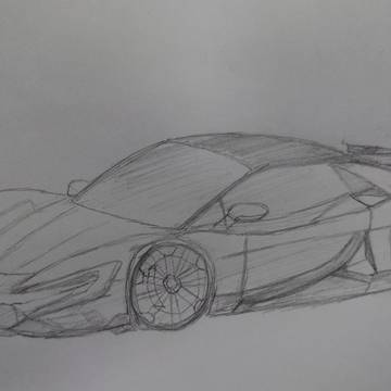 イラスト練習スケッチ 仰望U9