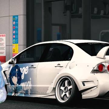 Honda civic Type R (FD2) 紡木こかげ痛車