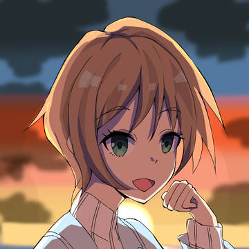 春宮ゆくり　夕焼け　