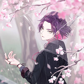 目が覚めるような桜色