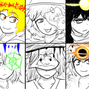 Tominoverse (OVERWHLEMED) Oc's