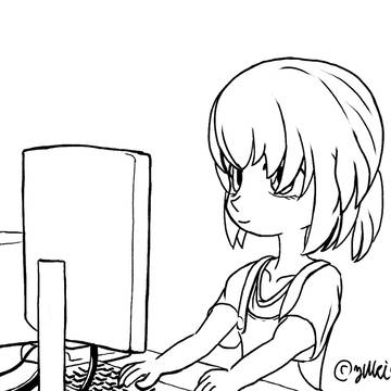 ポニーテールの少女