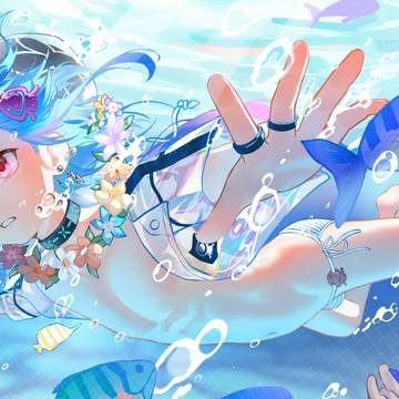 游泳水月