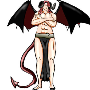 かの有名な大物悪魔  悪魔王サタンの立ち絵