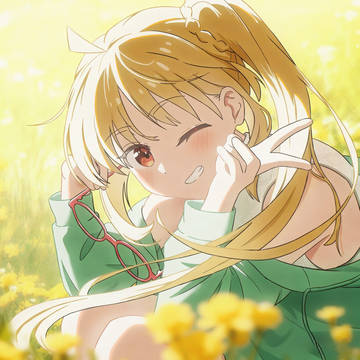 花丛中的虹夏