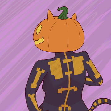 That Fortnite pumpkin catgirl