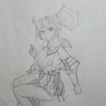 春日ツバキ描いてみた【トレス】【練習】