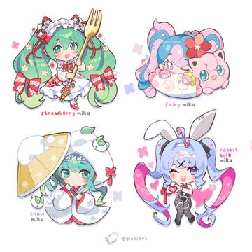 8 different Mikus!