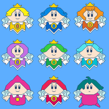 ようせいの国の妖精&サブコンドット絵