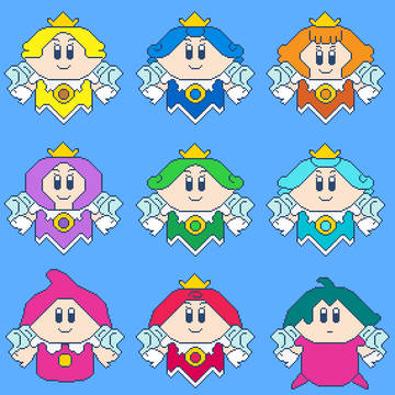ようせいの国の妖精&サブコンドット絵修正