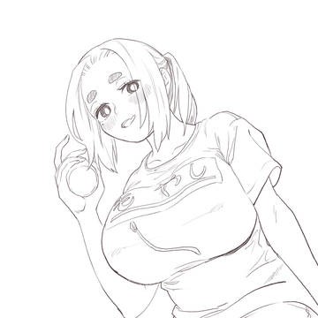 菫子さん（ぬりえ）