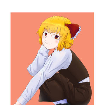 ルーミアとカボチャ