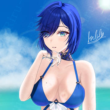 夜蘭 水着