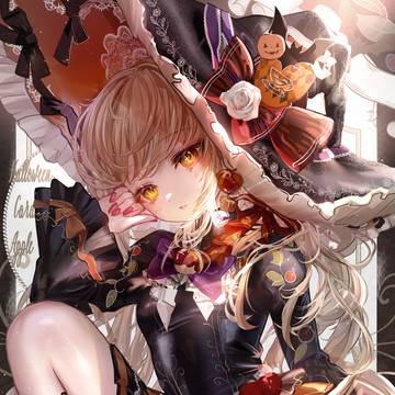 ハロウィンゴシック魔女🎃キャラメルアップルコーデ