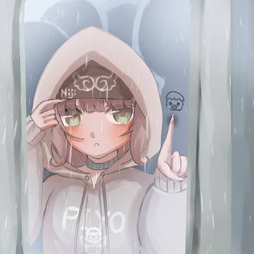 「雨降ってきちゃった」