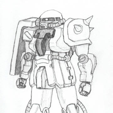 Zaku 2 F2 Sketch