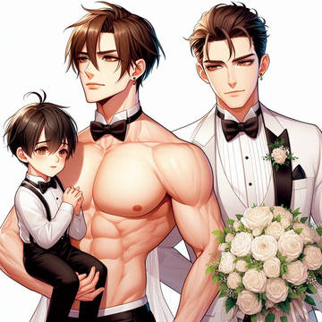 ウエディングドレス男子