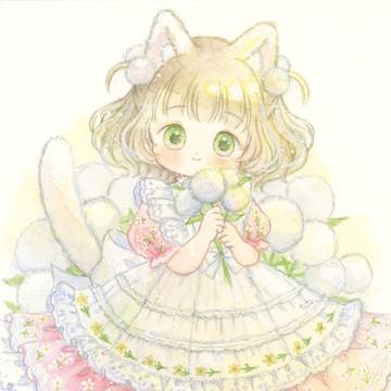 猫と綿毛