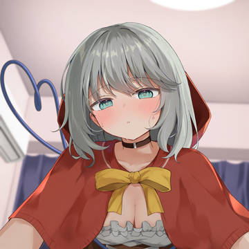 赤ずきんちゃんがお見舞いに来たよ