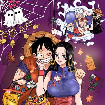 Hancock x luffy Halloween 🎃🍬