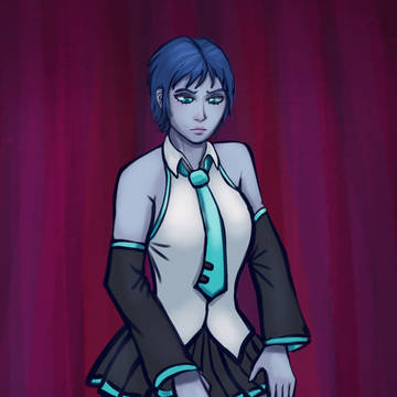 Nettie and Miku cosplay