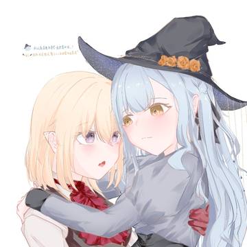 萬聖節cosplay的兩人(?