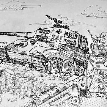 匈牙利战役期间的虎王H型（ハンガリー戦役中のティーガーII戦車）