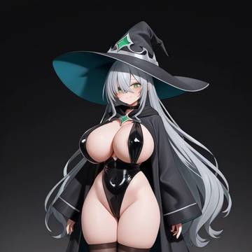 ハロウィンで魔女の衣装を着たようです