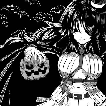 ハロウィン落描き