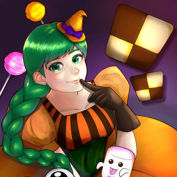 かぼちゃの魔女とお菓子達