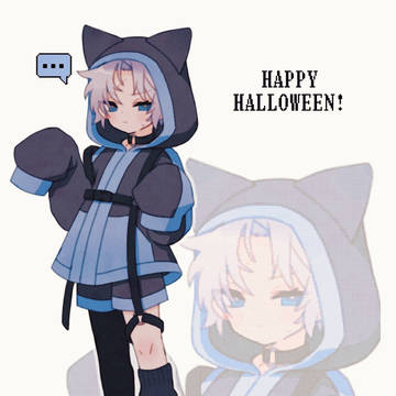 黒猫パーカー藤堂くん