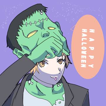 ハロウィーン2025 フランケンコスプレ