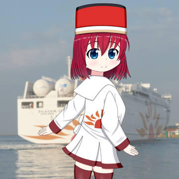 商船三井さんふらわあさんちのさんふらわあくれないちゃん大阪入港