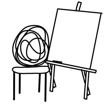 絵を描くドガさん