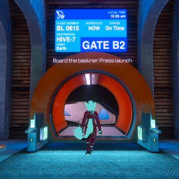 Entering the ship