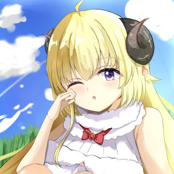 寝起き羊
