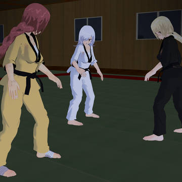 1 vs 2 Taekwondo Fight