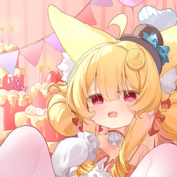 檬檬狐生日贺图