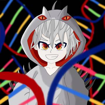 インドミナスパーカを着ている少女