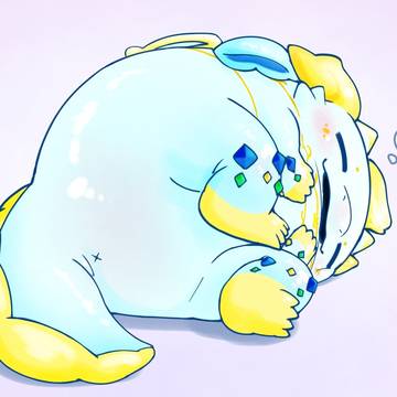 寝てるミニドラアニマちゃん