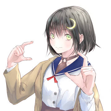 三日月の女の子