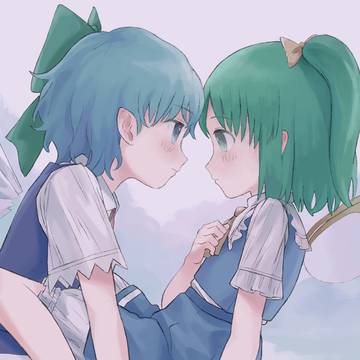 【skeb15】チルノ、大妖精の百合えっち漫画