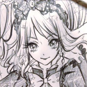 桜庭ローラ　鉛筆描き